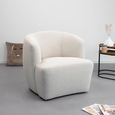 Eleonora Fauteuil 'Charlotte' Bouclé, kleur Beige Copenhagen