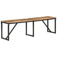 Bankje 160x35x46 cm massief mangohout - thumbnail