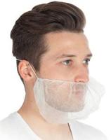Franz Mensch FM1041 Baardbescherming wit, 100 stuks Wit - thumbnail