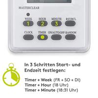 Tijdklok schakelklok stopcontact uitvoering Weekklok digitaal spatwaterdicht IP44 - thumbnail