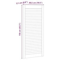 VidaXL Kastdeur 4 pcs naturel 110 x 2 x 49,5 cm massief grenenhout - thumbnail