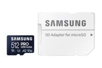 Samsung Pro Ultimate 512GB + SD-adapter Micro SD-kaart Blauw - thumbnail