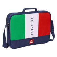 Schooltas Benetton Flag Marineblauw 38 x 28 x 6 cm - thumbnail