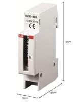 ABB E233-230 Bedrijfsurenteller - thumbnail