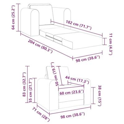 Slaapbank Crème 98 x 71 x 83 cm Stof