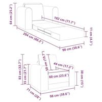 Slaapbank Crème 98 x 71 x 83 cm Stof - thumbnail