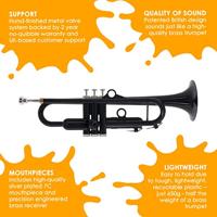 Jiggs pTrumpet hyTech Black hybride trompet - thumbnail