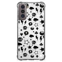 Extreme Case Samsung Galaxy S21 Silver Punk - thumbnail