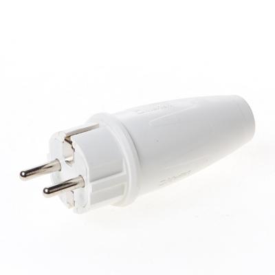 Schneider Electric 125462 Stekker met randaarde Rubber Wit