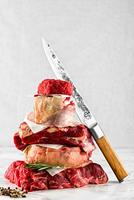 FORGED - Olive Forged - Vleesmes Olijfhout - thumbnail