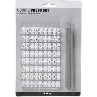 Creativ Company Stempelset van rubber, letters, cijfers, h: 6 mm, wit, 1 set
