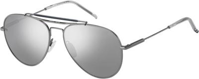 Tommy Hilfiger zonnebril 1709/S heren RVS piloot cat. 3 zilver