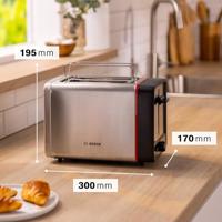Bosch Kompakt Toaster MyMoment, Edelstahl Broodrooster RVS - thumbnail