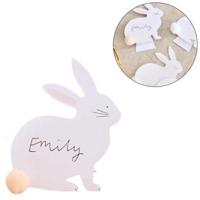 Ginger Ray naamkaartjes bunny pompoms set van 6 | 20 stuks - thumbnail