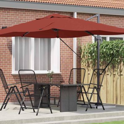 Cantilever Roma parasol Rood en Zwart 352 x 251 x 260 cm