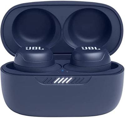 JBL Live Free NC+ TWS ; Draadloze waterdichte bluetooth oortjes met oplaadcase, in blauw