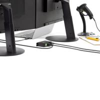 StarTech.com 4 poorten USB 2.0 hub - industriële USB-A hub van metaal - hoedenrails/wand/tafelmontage mogelijk - TAA-conform - USB Expander Hub (ST4200USBM) - thumbnail