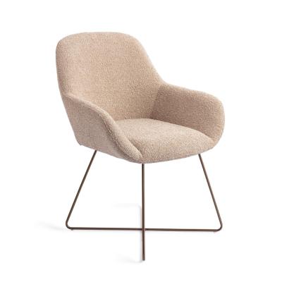 Jesper Home Eetkamerstoel 'Kushi' Cross Rose, kleur Flax Relax