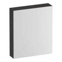 Brauer Impress Deluxe Spiegelkast - 60 cm - met interne en externe Verlichting - 1 Rechtsdraaiende Dubbelzijdige Spiegeldeur - Timber Anthracite - thumbnail