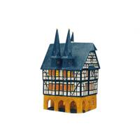 Wurm Lichthaus Rathaus Alsfeld van porselein, Kleurrijk (B/H/D) 11x21x14cm - thumbnail