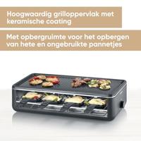 Severin RG2365 Racletteset Zwart - thumbnail