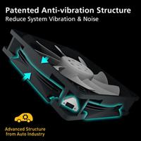Akasa OTTO SF12 Computer behuizing Ventilator 12 cm Zwart, Grijs 1 stuk(s) - thumbnail