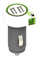 Q2 Power 3.100100 USB-oplader Auto, Vrachtwagen Uitgangsstroom (max.) 2100 mA 2 x USB - thumbnail