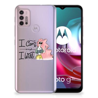 Motorola Moto G30 | G10 Telefoonhoesje met Naam i Can Motorola Moto G30 | G10 Telefoonhoesje met Naam i Can
