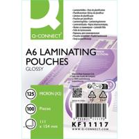Q-CONNECT lamineeretui, A6, 125 micron, doos van 100 stuks - thumbnail