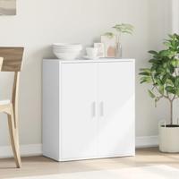 Dressoir 79x38x80 cm bewerkt hout wit - thumbnail