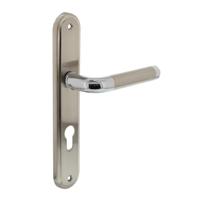 Deurkruk Agatha op schild PC 72 mm chroom - thumbnail