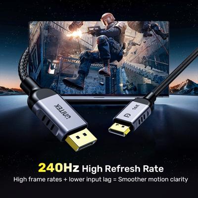 UNITEK C1626GY01-1M DisplayPort 2.1 kabel Zwart