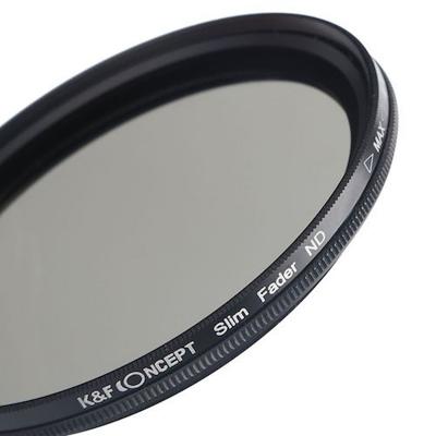 K&F Concept variabel ND filter ND2-400 67mm met nano coating