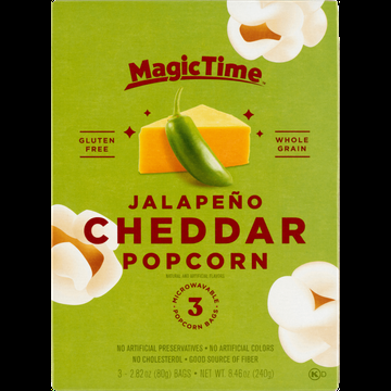 Magic Time Jalapeno Cheddar Popcorn 3 Stuks 240 g bij Jumbo