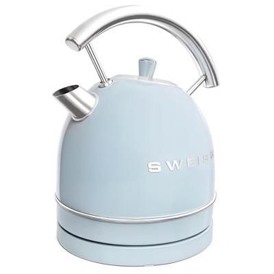 Vintage waterkoker - SWISS - KTL6 - 2200 W - 1,8 L - 360° draaibare voet - Blauw