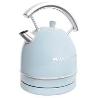 Vintage waterkoker - SWISS - KTL6 - 2200 W - 1,8 L - 360° draaibare voet - Blauw - thumbnail