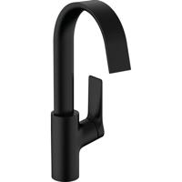 Wastafelmengkraan HansGrohe Vivenis Eengreeps 210 Met Draaibare Uitloop En Trekwaste Mat Zwart - thumbnail