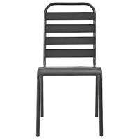 3-delige Tuinset stapelbaar gepoedercoat staal antracietkleur - thumbnail