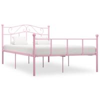 Bedframe metaal roze 160x200 cm - thumbnail