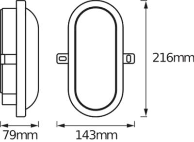 LEDVANCE LED BULKHEAD (EU) L LED-lamp voor vochtige ruimte LED LED vast ingebouwd 11 W