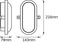 LEDVANCE LED BULKHEAD (EU) L LED-lamp voor vochtige ruimte LED LED vast ingebouwd 11 W - thumbnail