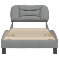 Bedframe zonder matras 90x190 cm stof lichtgrijs - thumbnail
