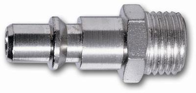 Euroline insteeknippel - draadstekker met buitendraad - 1/4