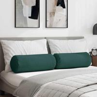 Bolster Kussens 2 pcs Donkergroen 25 x 70 cm Stof - thumbnail