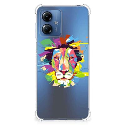 Motorola Moto G14 Stevig | Bumper Hoesje | Lion Color Motorola Moto G14 Stevig | Bumper Hoesje | Lion Color