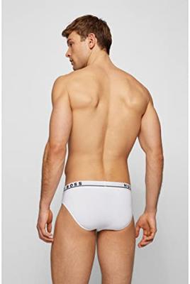 Hugo Boss 3-pack Brief / Slip Cotton Stretch Wit, Zwart, Grijs Hugo Boss 3-pack Brief / Slip Cotton Stretch Wit, Zwart, Grijs