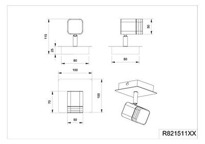 Trio Richtbare wandspotRoubaix - R82151131