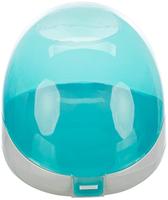 TRIXIE ZANDBAD DEGOES / CHINCHILLA'S KUNSTSTOF GRIJS / TURQUOISE 27X16X18 CM 2 ST - thumbnail