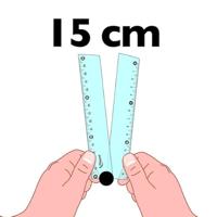 Liniaal maped arctic vibes 30cm opvouwbaar blauw - thumbnail