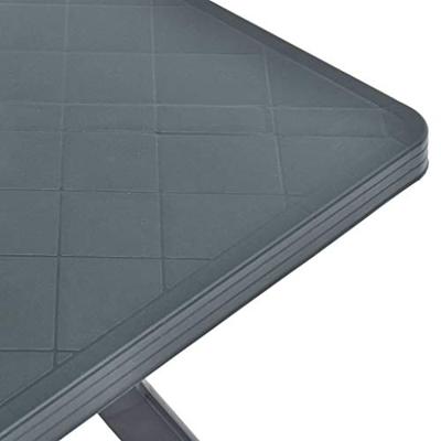 VidaXL Bistrotafel 70x70x72 cm kunststof antraciet VidaXL Bistrotafel 70x70x72 cm kunststof antraciet